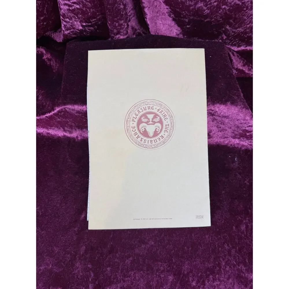 VTG Paper Program First Renaissance Pleasure Faire 1967 KPFA Benefit Souvenir